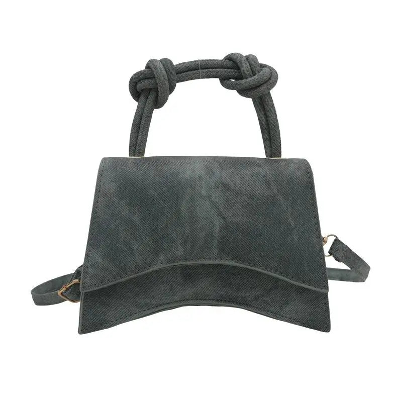 Women's Small Square Crossbody Shoulder Bag – PU Leather
