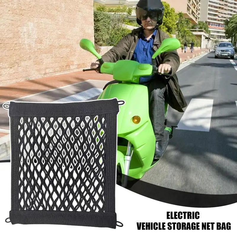 Motorcycle Cargo Net High Strength Elastic Mesh Cargo Net with Motorcycle Net Storage Bag Nylon Cargo Organizing Supplies Oasis Select