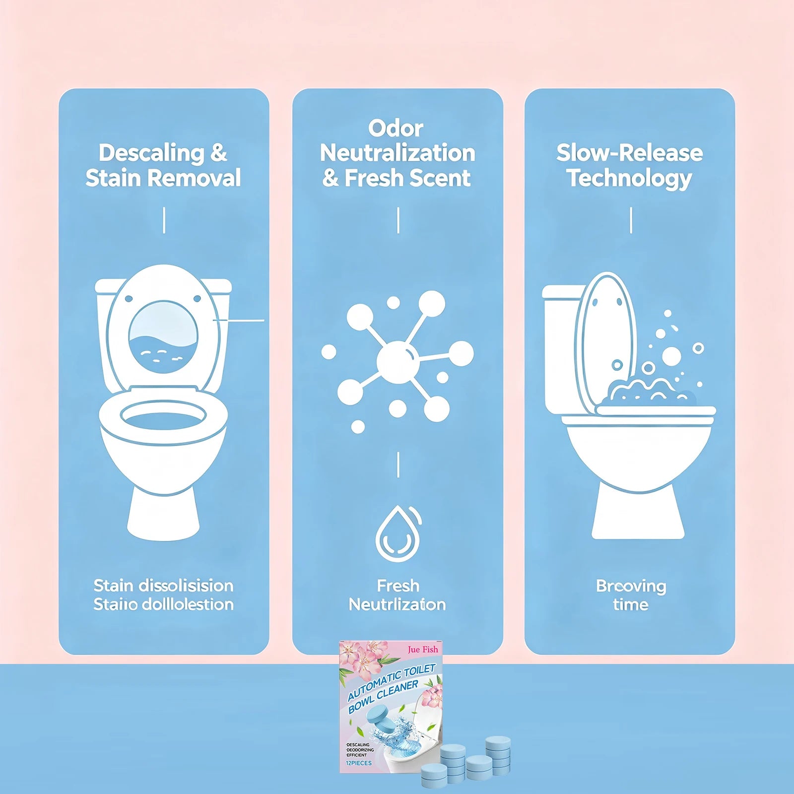 Toilet Cleaner Toilet Bowl Cleaner Descaling Deodorizing Remove Odor Dirt Urine Stains Hard Water Stains Elimination Oasis Select