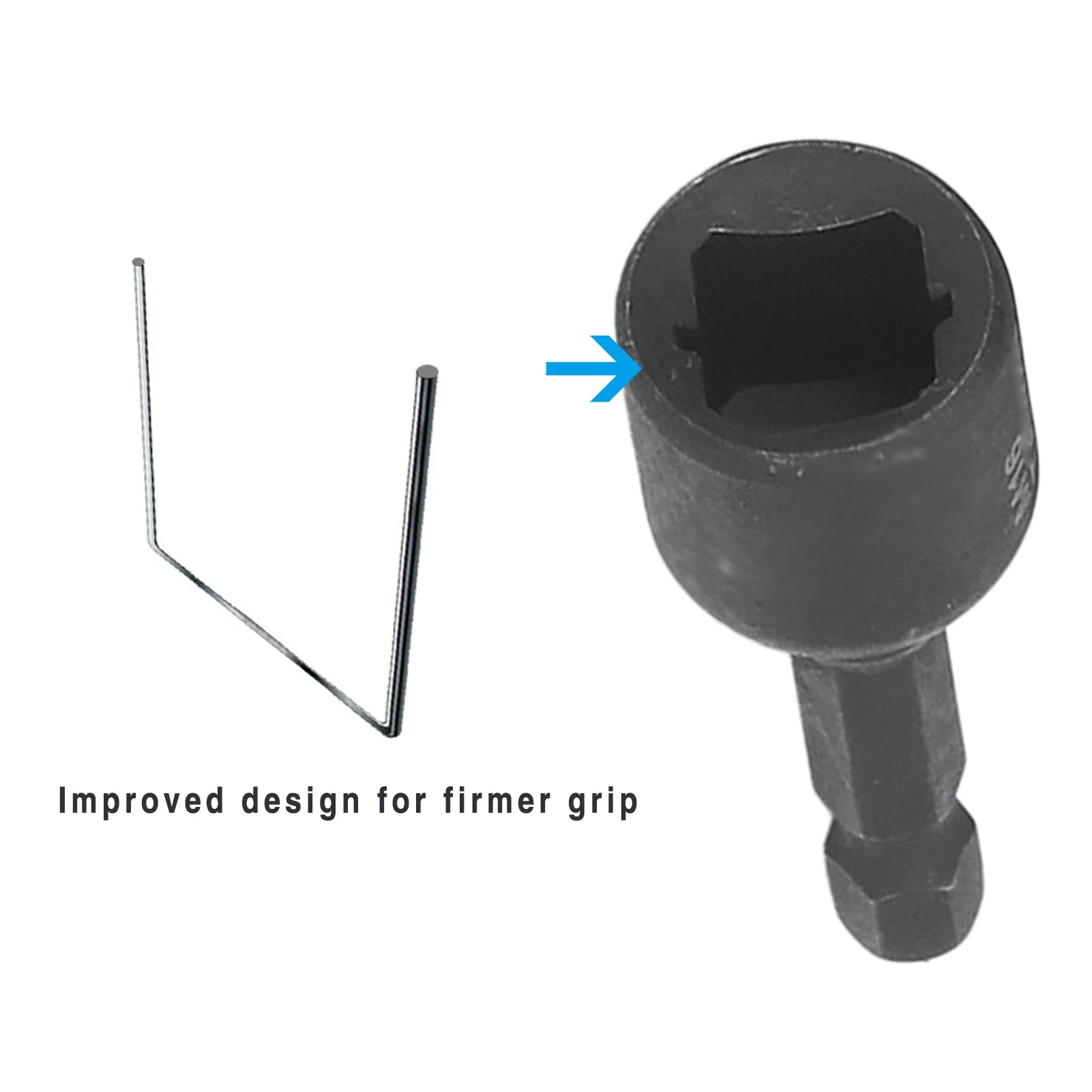 1/4in Hex Shank Tap Socket Tap Socket Set Machine Lengthened Tapping Chuck 1/4in Hex Shank Steel Hand Tools Oasis Select