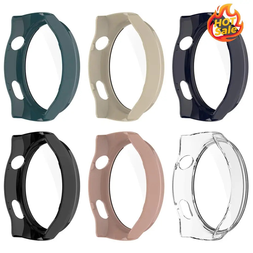 PC Watch Case Screen Protector with Tempered Glass Protection Frame Anti-Fall Anti-Scratch for Huawei Watch 4 Pro Smart Watch Oasis Select