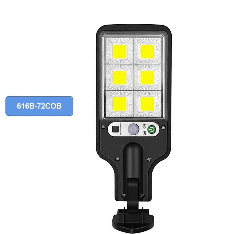 1/2PC 55LED Solar Wall Light 3 Lighting Mode Smart Sensor Strong Light Waterproof Floodlight Lamp Garden Street Sunlight Lantern Oasis Select 72COB