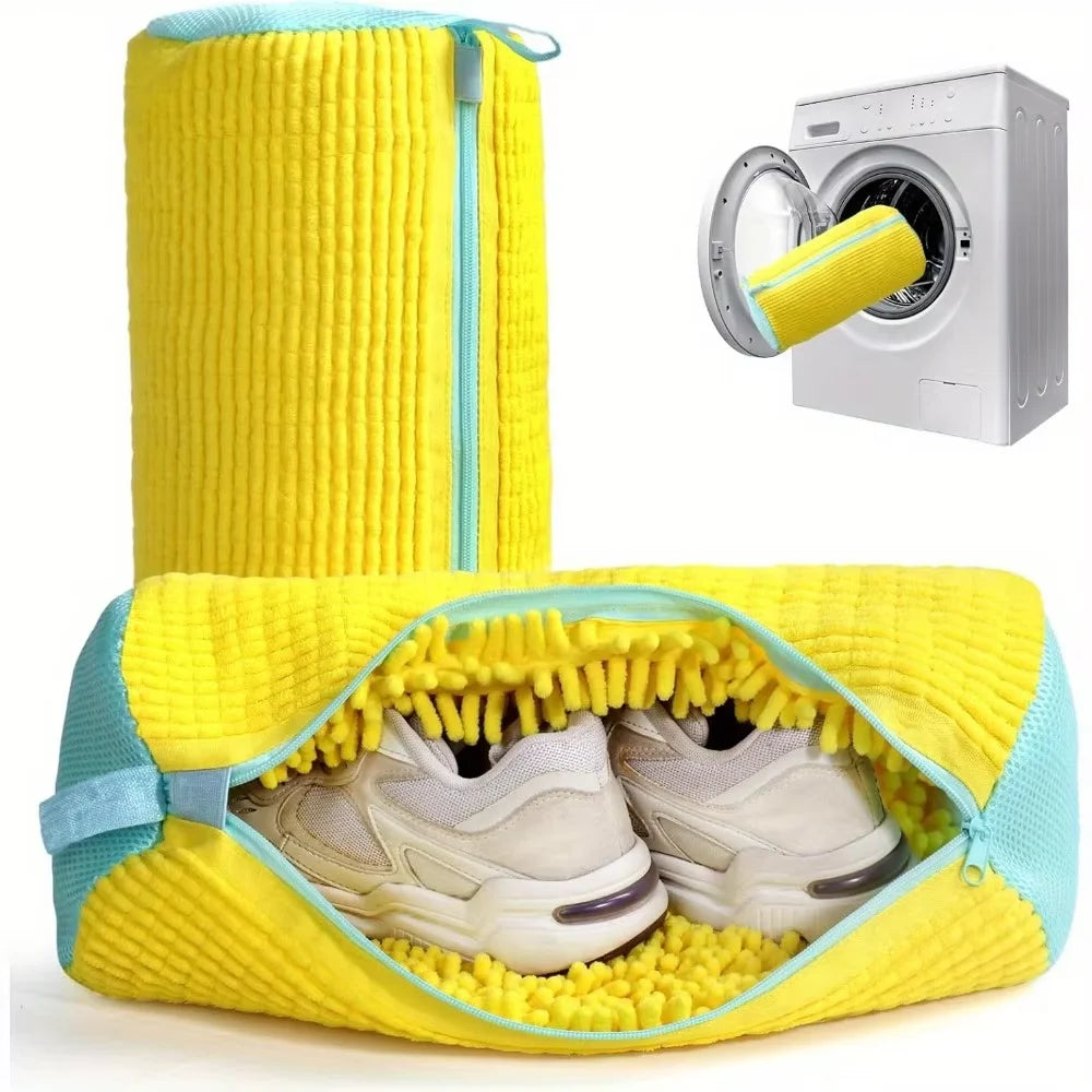 Laundry Bag Sneaker Washing Machine Bag Hands-Free Cleaning with Lining Mesh Thorough Wash for Shoe Protects Washing Machine Oasis Select
