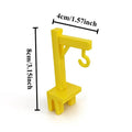 1PC Tea Bag Holder Creative Mini Tea Bag Hanger Reusable Anti-Drop Cup Edge Tea Fixing Clips Home Office Kitchen Brewing Tools Oasis Select Red