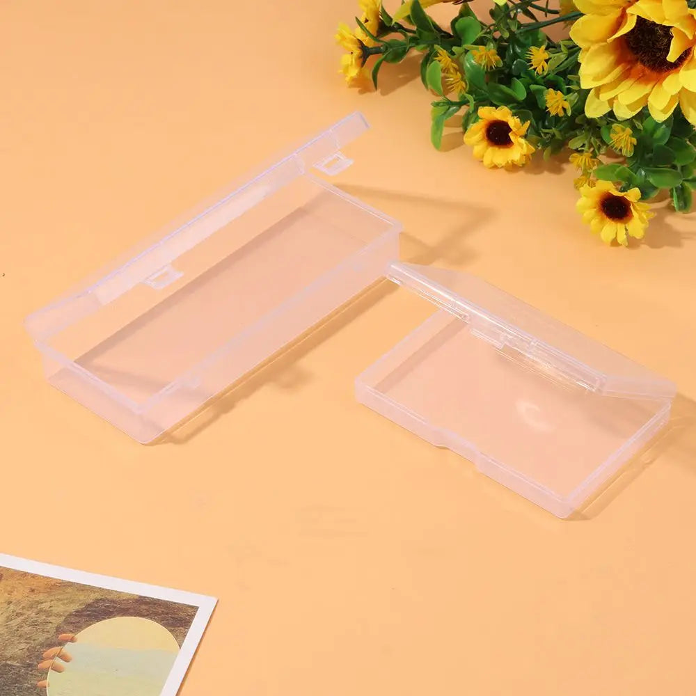 8Styles Plastic Storage Box Small Square Clear Black Box For Jewelry Diamond Embroidery Craft Bead Pill Home Storage Supply Oasis Select