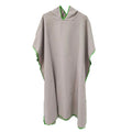 Adults Beach Long Change Robe Towel With Hood for Swimming Surfing Yoga Quick Dry Absorbent Swimsuit Wetsuit changing towel Oasis Select Grey