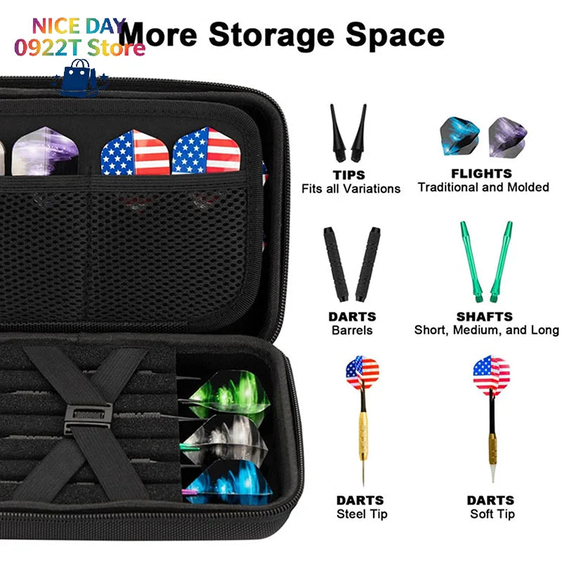 Dart Case Holder Bag For 12 Pcs Steel And Soft Tip Darts Set, Storage Organizer Holds 12 Darts And Tips (Cases Only)@#X Oasis Select