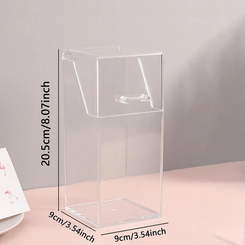 1/2Pcs Makeup Brush Storage Box Simple And Transparent Multifunctional Makeup Brush Storage Rack Simple Durable And Practical Oasis Select