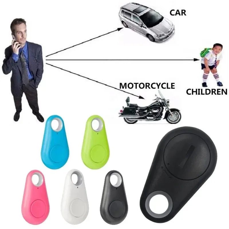 1/2pcs Mini Fashion Smart Dog Pets Bluetooth 4.0 GPS Tracker Anti-lost Alarm Tag Wireless Child Bag Wallet Key Finder Locator Oasis Select