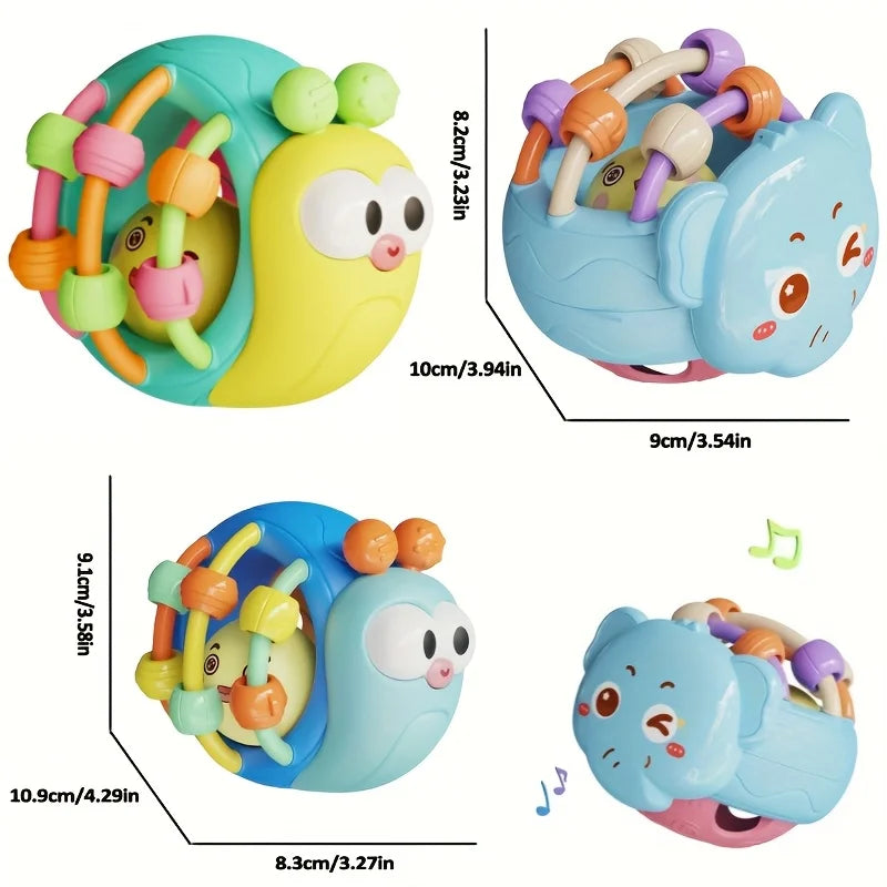 Cute And Interesting Hand-Held Baby Rattle, ABS Material, Color Festival Can Send Birthday Gifts, Christmas, Easter Oasis Select