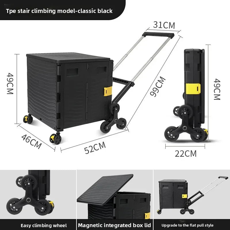 Multi-functional Outdoor camping folding shopping cart household trolley storage box Oasis Select