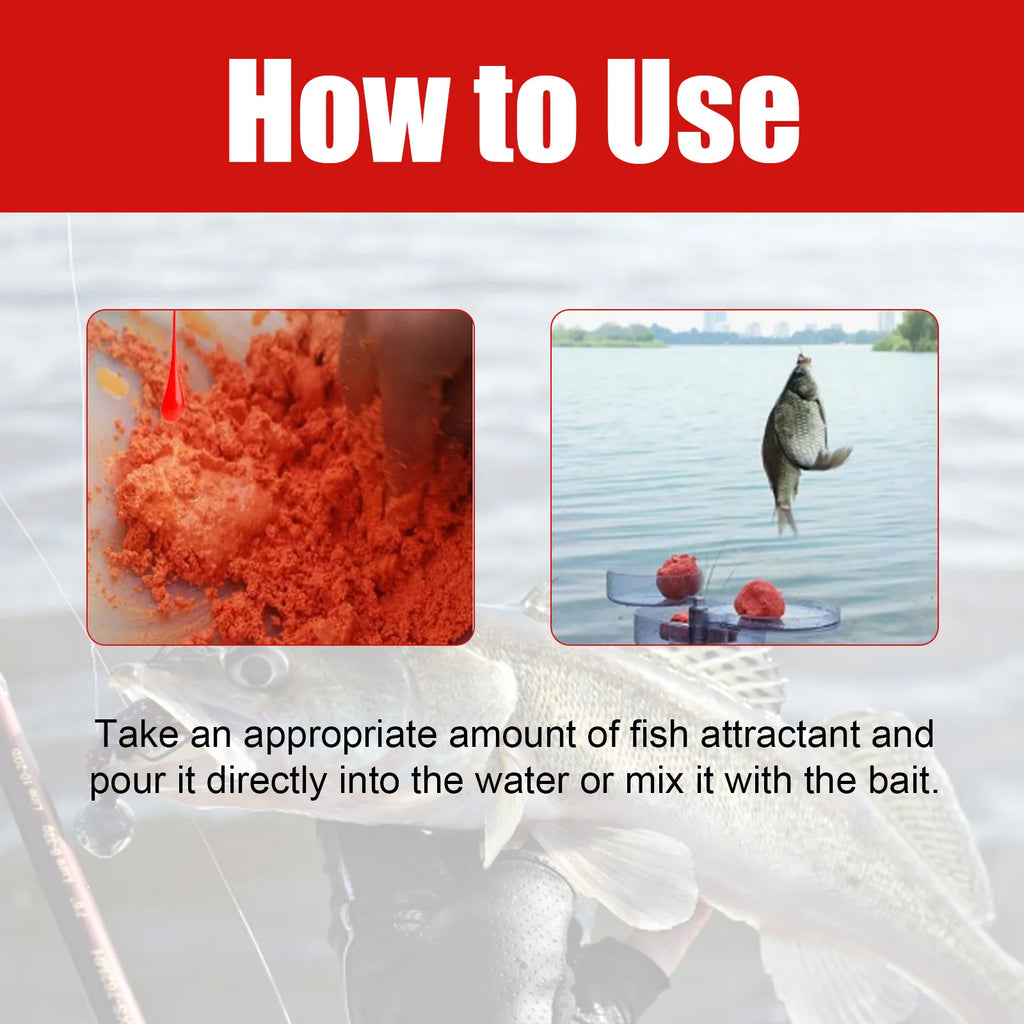 Wide Range Diffusion Red Worm Fish Attractant Liquid Draw Distant Fish Fast Acting Bait Booster For Lake River Sea Fishing Lure Oasis Select