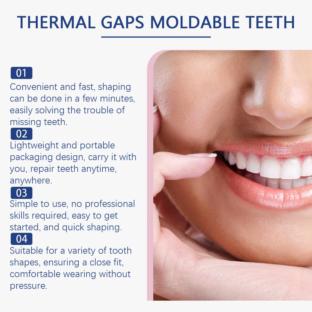 Moldable Solid Dental Adhesive: Temporary tooth filling for repairing cavities, denture repair, and tooth gap filling Oasis Select