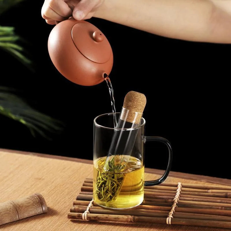 1pcs Exquisite Glass Tea Filter Practical Tea Infuser Strainer Durable Brewing Accessory for Daily Use Oasis Select