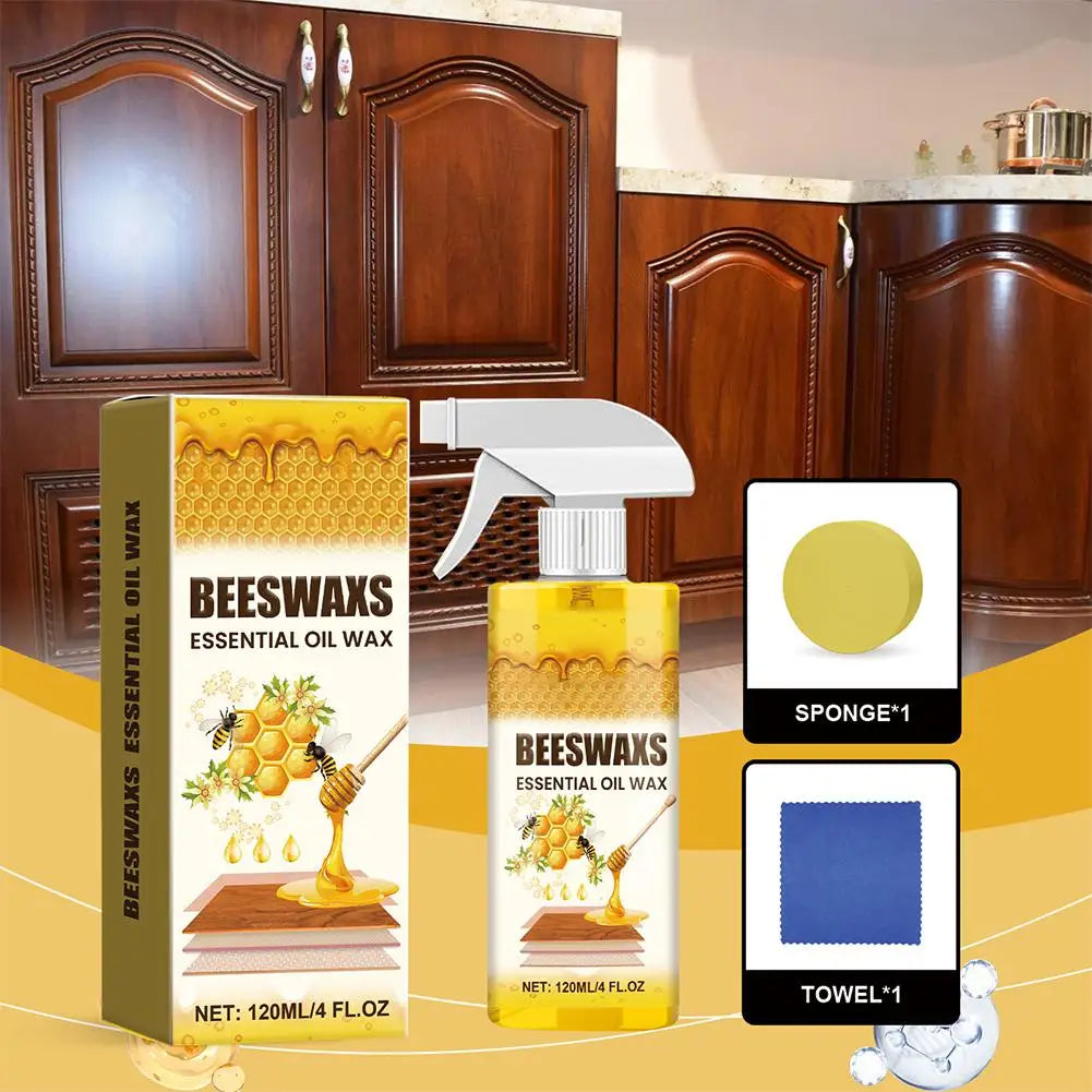 Wood Polishing Beeswax Spray Furniture Care Polishing Scratch Wear Repair Anti-Crack Long Lasting Protective Maintenance Spray Oasis Select