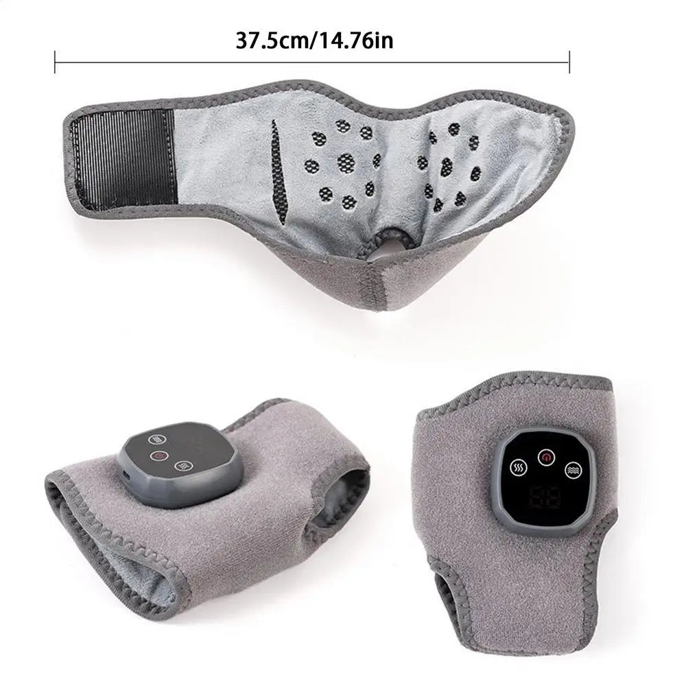 Foot Massager 4 Heat Levels Foot Ankle Massager Heating Warmer Wrap Pad Brace for Women Men Muscle Nerve Relief Calf Knee Spa Oasis Select CN 01