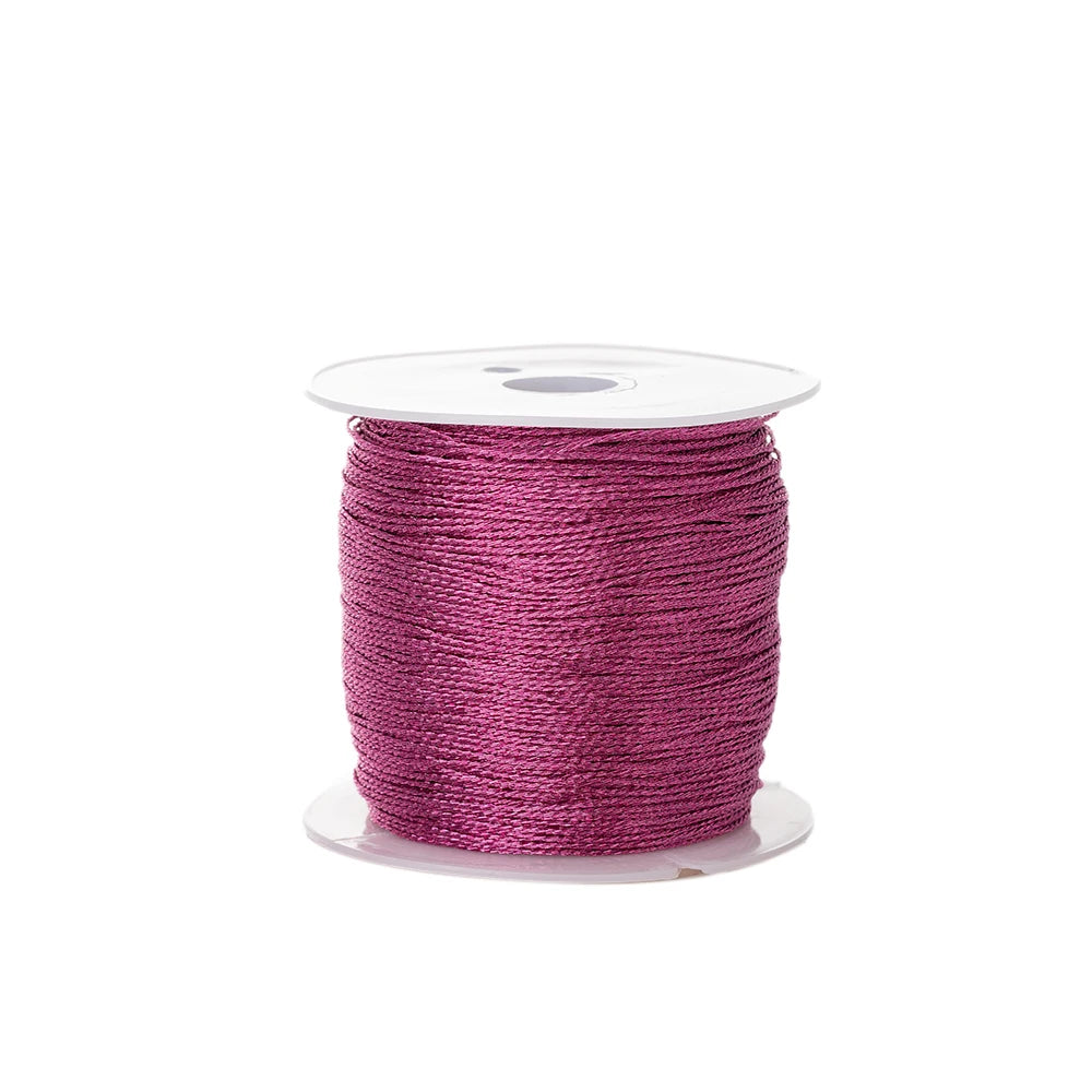50m Crafts Nylon Cord Jewelry Making Beading Braided Satin String