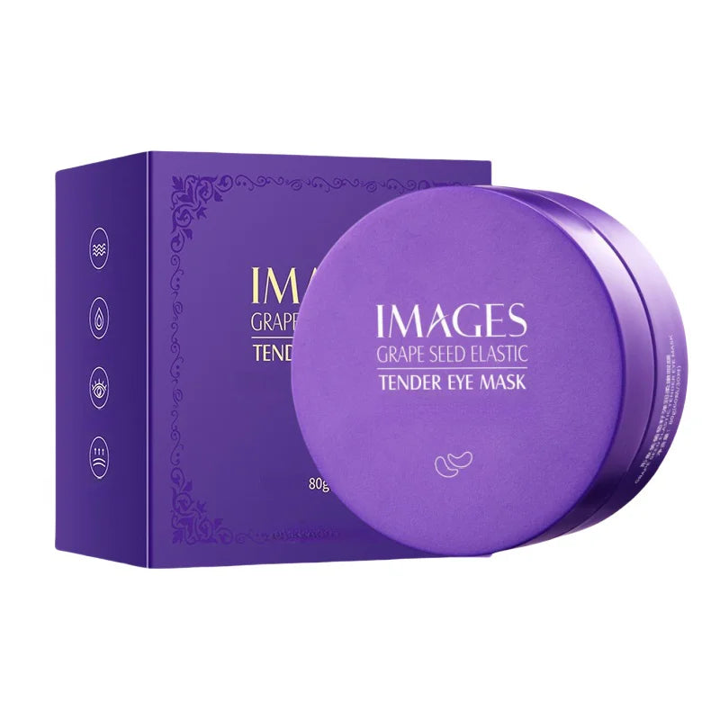 Images Grape Collagen Eye Mask – Moisturizing Patches, 60 Pcs Collagen Eye Mask Oasis Select