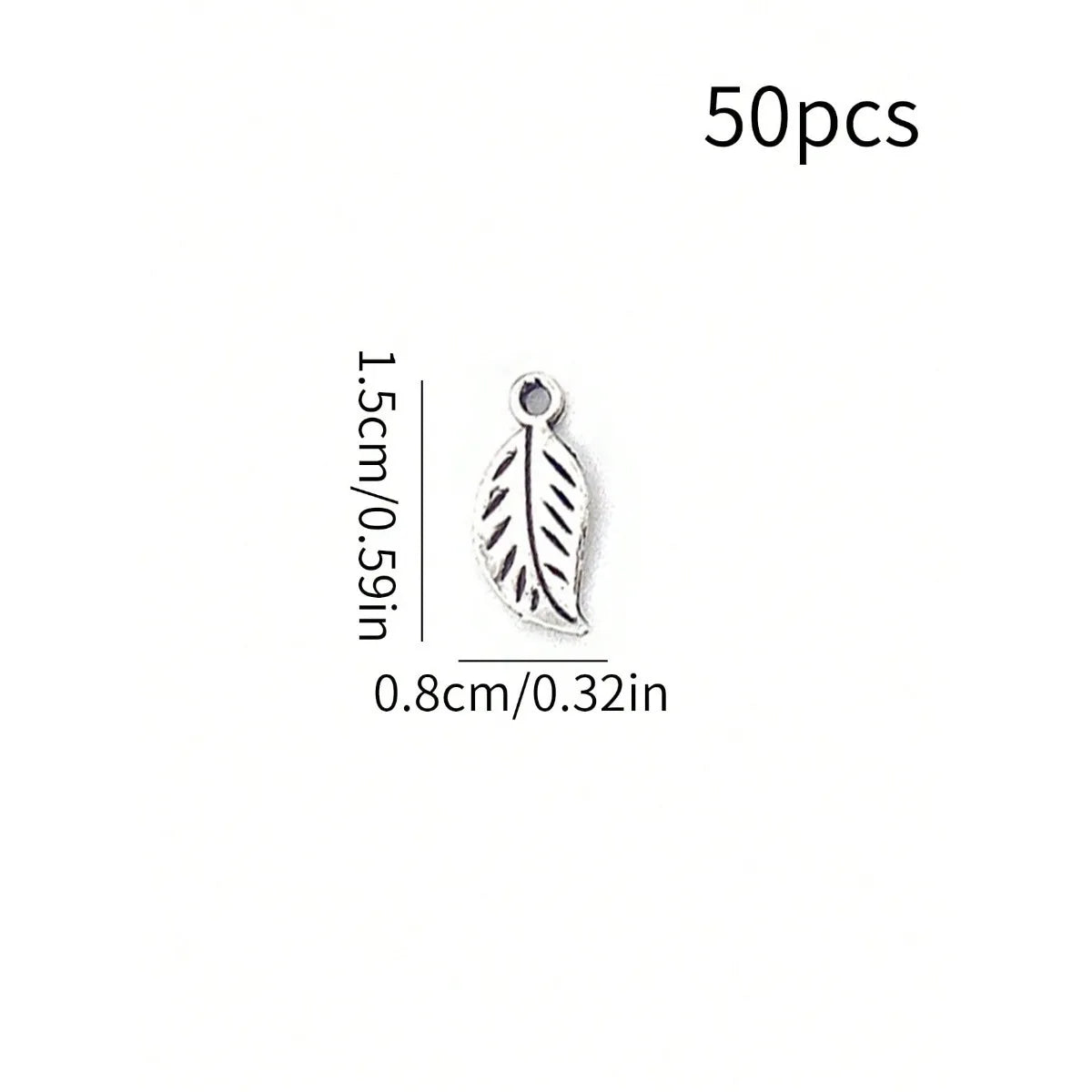 50 Piece Retro Leaf Feather Pendant Set Hollow Alloy Jewelry Making DIY Bracelet Charm Craft Accessory Handmade Design Oasis Select