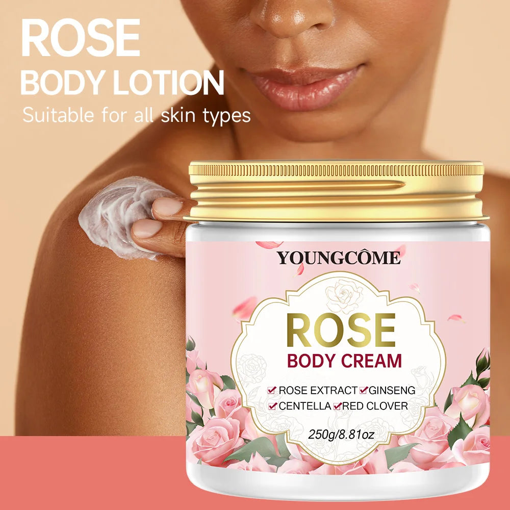 YOUNGCOME Rose Vitamin C & E Body Lotion Cream for Women 250g