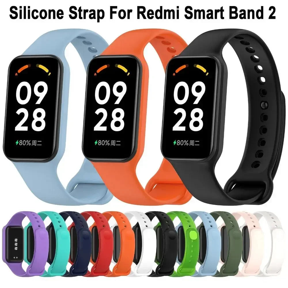 Silicone Strap for Redmi Watch Band 2 & Xiaomi Band 8 Active Replacement Watch Strap Oasis Select