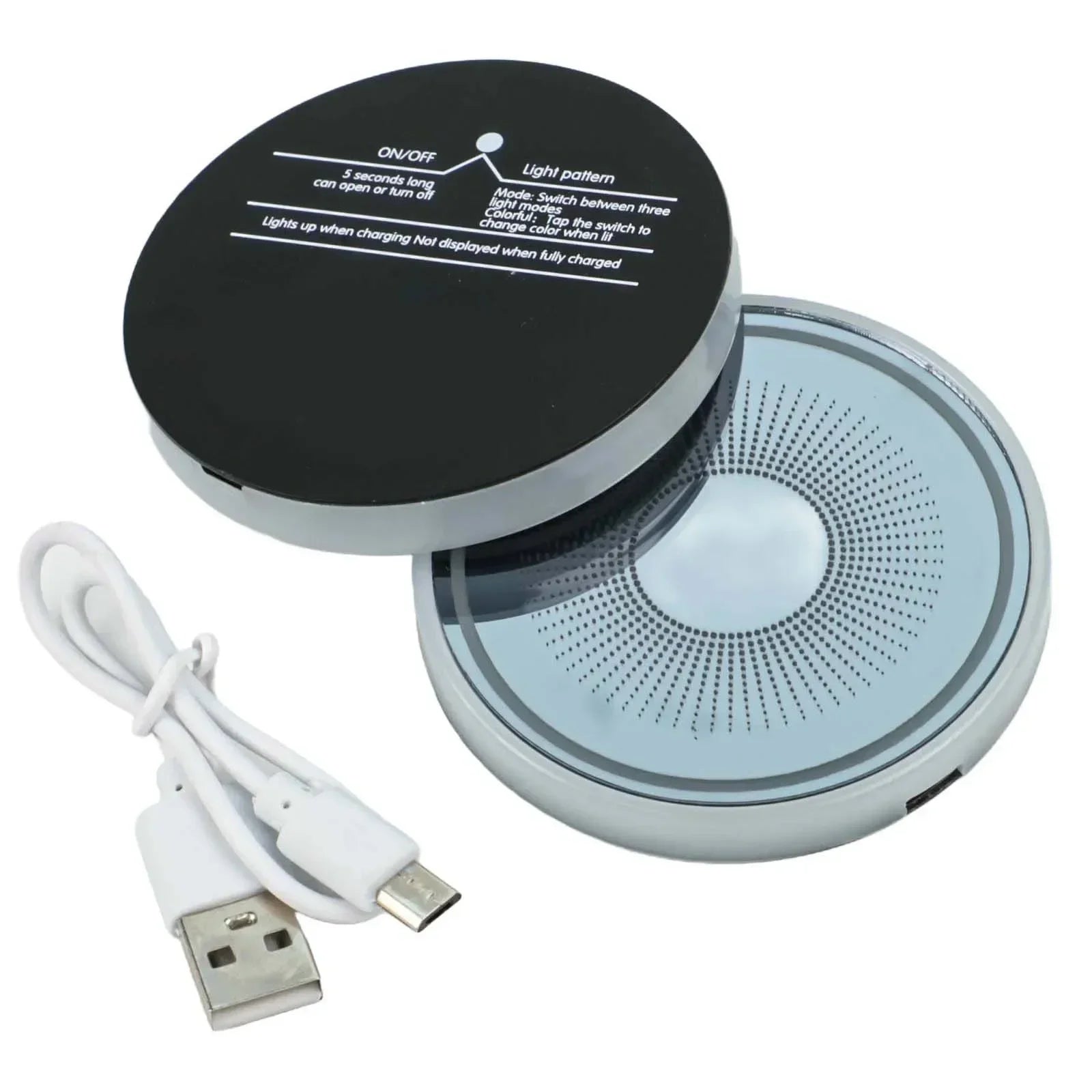 For Home Use Luminescent Cup Pad LED Car Coasters Diameter 68mm Versatile Interior Lighting Waterproof Acrylic Material Oasis Select