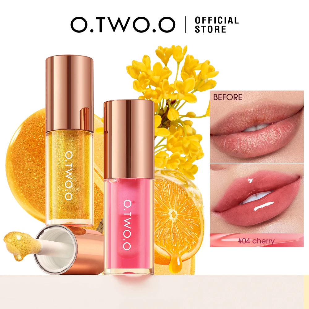 O.TWO.O Lip Oil Gloss – Moisturizing Non-Sticky Plumping Gloss