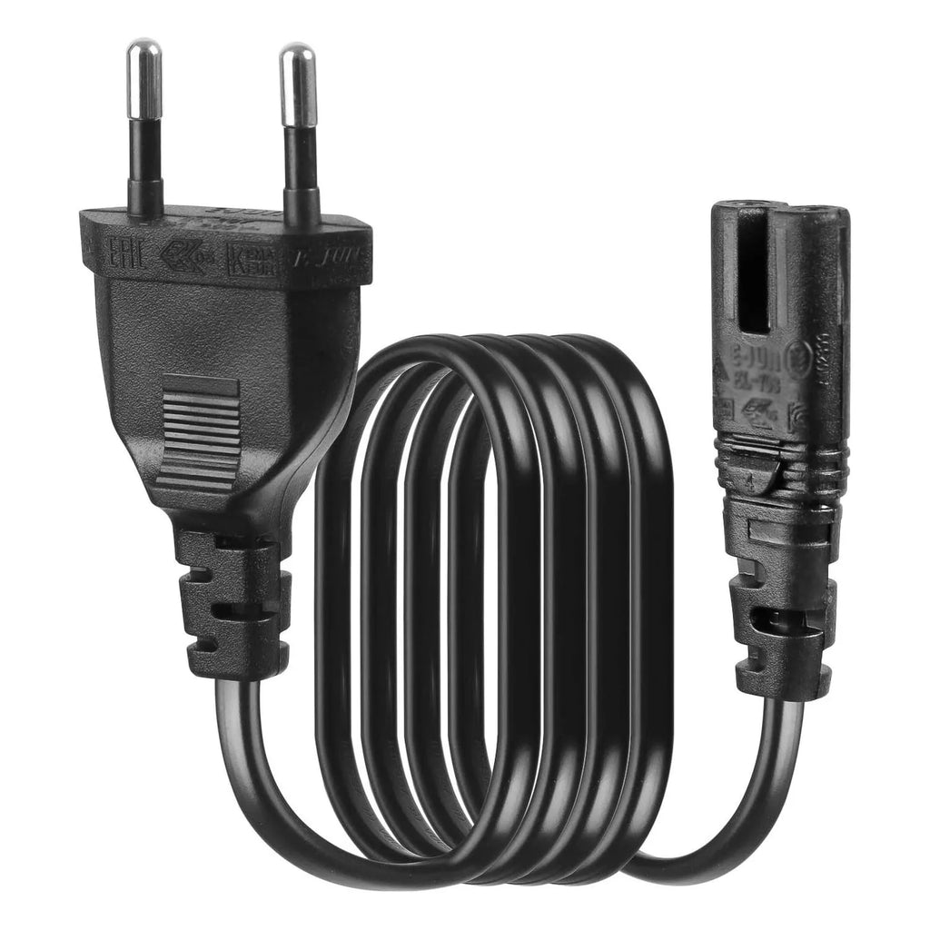 EU US TO C7 Power Cord Cable 2Pin IEC320 C7 Figure 8 For Laptop PS4 LED TV Lamp Speaker Monitor Printer Household Oasis Select