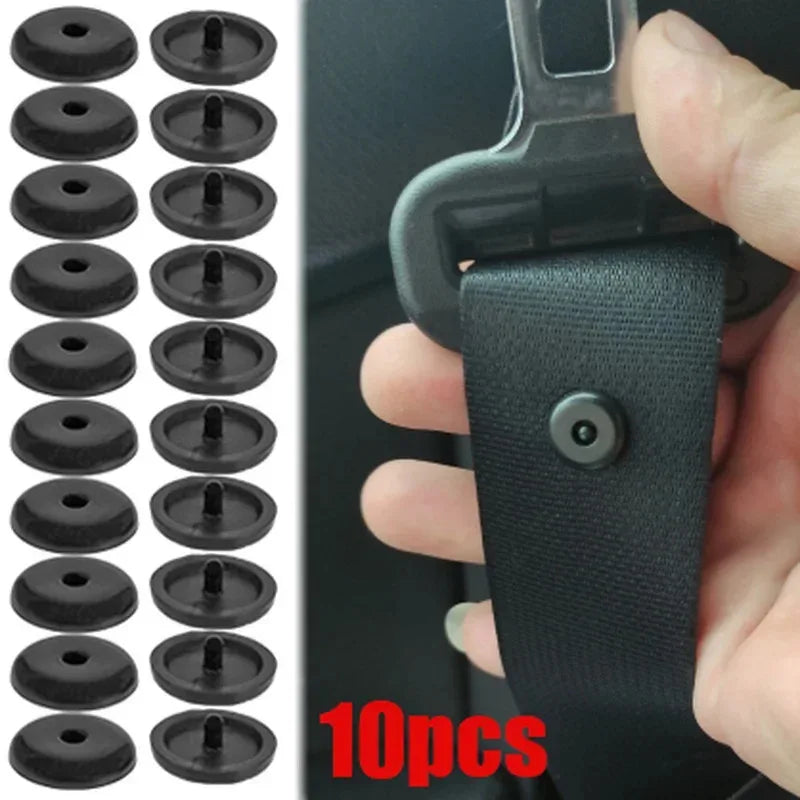 5/10/20pairs Car Safety Seatbelt Stopper Buckle Automobile Seat Belt Spacing Limit Stop Plastic Anti-slip Buttons Retainer Oasis Select
