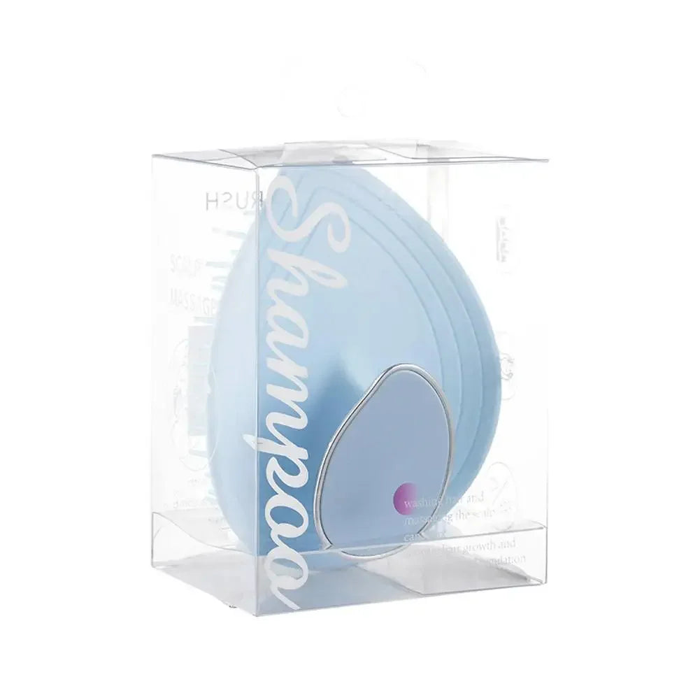 Scalp Massage Shampoo Comb Deep Cleans Scalp Improves Scalp Health and Reduces Hair Loss Salon Hairdressing Tools Oasis Select BLUE
