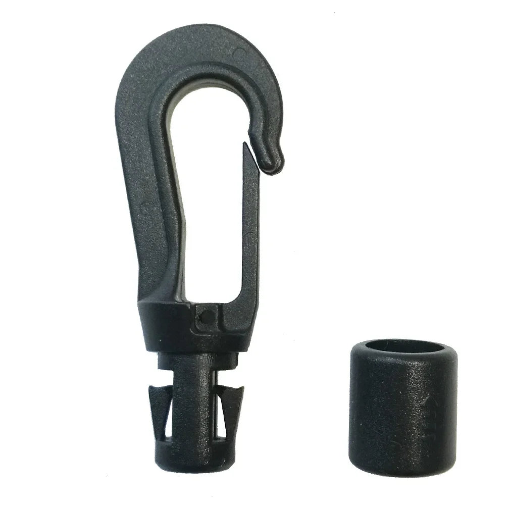 5MM 8MM 10PC 20PCS Bungee Shock cord Quick Connect hooks hanging Ends Clip for Kayak Canoe Boat Dinghy Rib DIY Elastic Cord rope Oasis Select