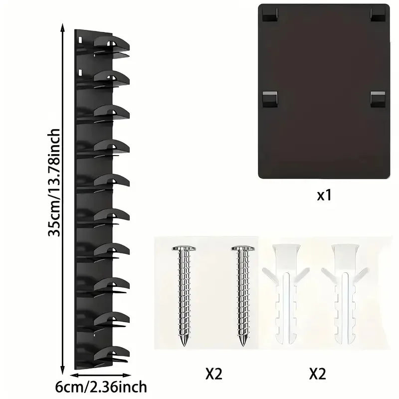 Heavy Duty Cap Organizer, Vertical Hat Rack Holds 20+ Caps,Space Saving Plastic Holder with No Tools Assembly for Bedroom,Closet Oasis Select