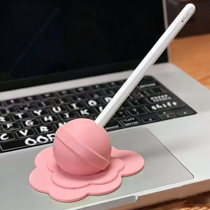 Melting Lollipop Pen Holder 3D Printed Desk Organizers for Styluses Pencils Desk Accessories Creative Pen Cap Desktop Cute Decor Oasis Select Pink
