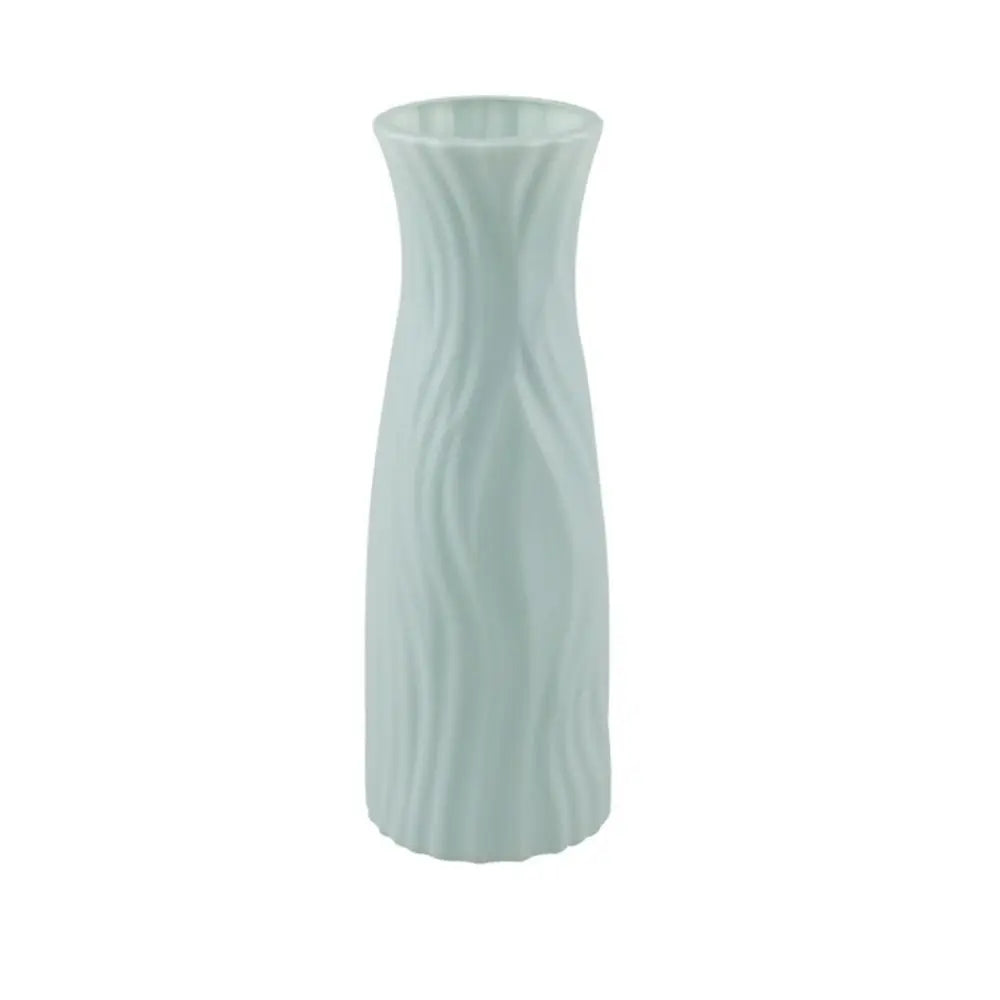 Nordic Plastic Flower Vase | Ceramic-Look Home Décor
