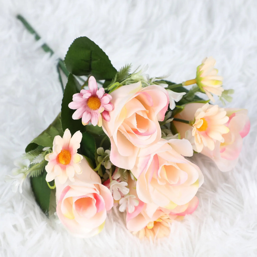 Silk Peony Hydrangea Artificial Flowers for Wedding Bouquet Home Decoration Fake Rose Plants Table Centerpiece Accessory Oasis Select A6