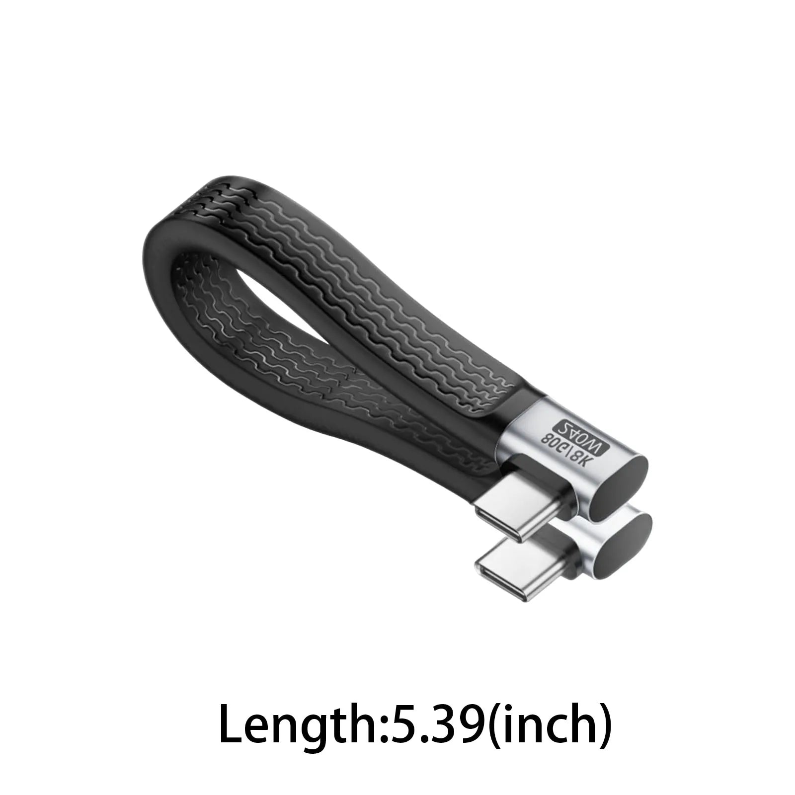 USB4 Type-C Flat Cable 240W 80Gbps 8K 60Hz – 13cm Short USB-C Charging Cable Oasis Select