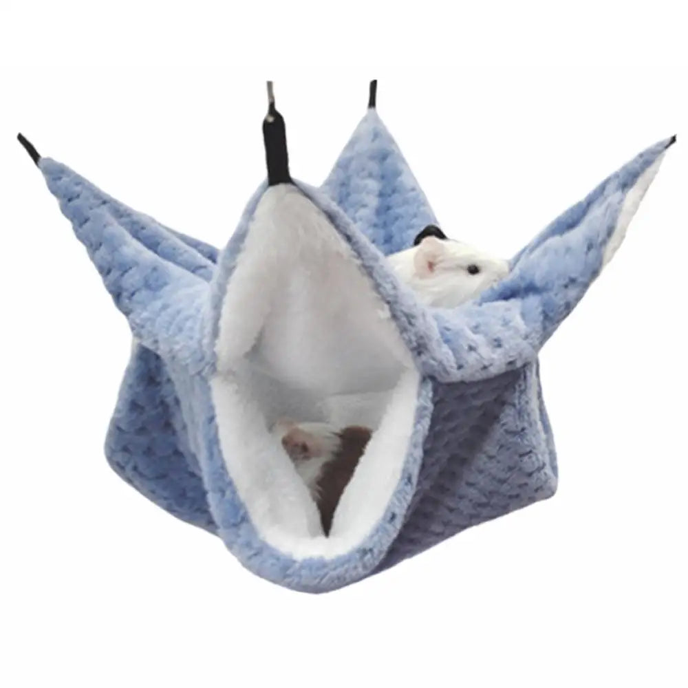 2-in-1 Double Layer Hamster Hammock – Small Pet Hanging Bed