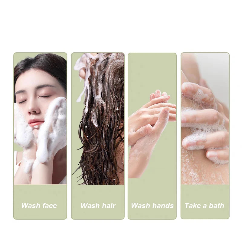 Volcanic Mud Men's Cleansing Soap Dual-sided Lanolin Fragrance Soap Face Body Refreshing Oil-controlling Moisturizing Bath Soap Oasis Select