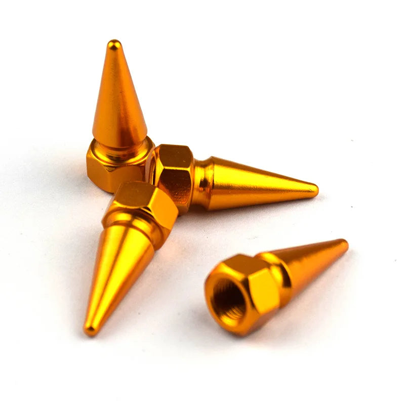 Automotive Parts Bullet Head Screw Valve Cap Personalized Modification Pointed Valve Valve Bicycle Motorcycle In Stock Oasis Select 4pcs 5