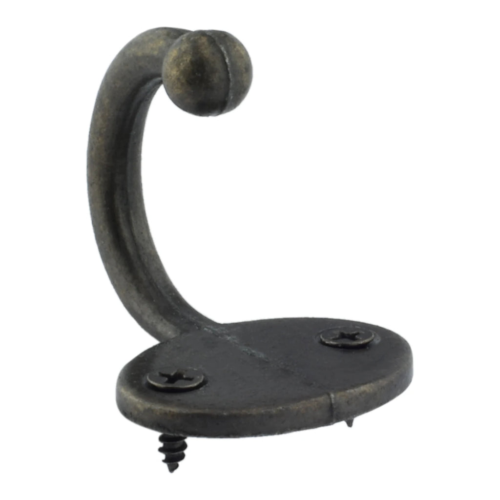 Vintage Bronze Wall Hook – Zinc Alloy Single Robe & Coat Hook