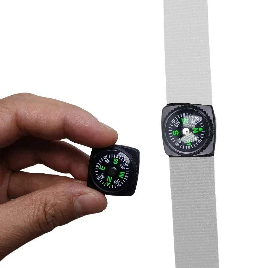 1-10 Pcs Durable Outdoor Leather Case Navigation Compass Fits Straps Webbing Under 21mm Width Watch Bands Backpacks Oasis Select