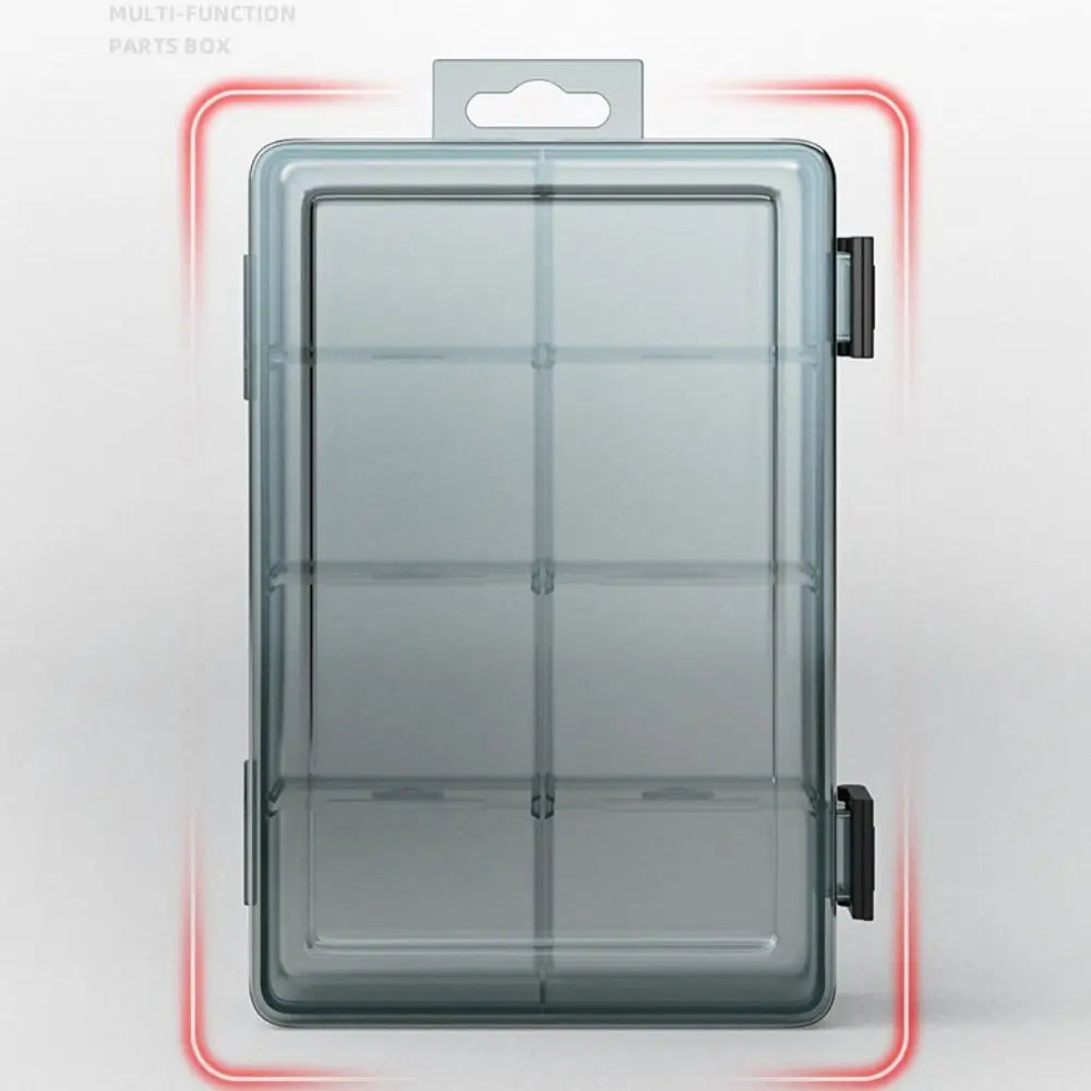 Transparent Plastic Parts Box with Removable Dividers