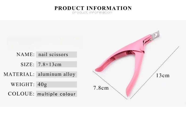 Professional False Nail Clippers False Nail Nippers Pointed ClippersUType Nail Clippers Acrylic False Nail Edge Trimmer Stainles Oasis Select