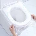 100 PCS Travel Disposable Toilet Seat Cover Individually Wrapped Fit for Kids Potty Training and Adult, Road Trips, Airports,Hot Oasis Select Clear