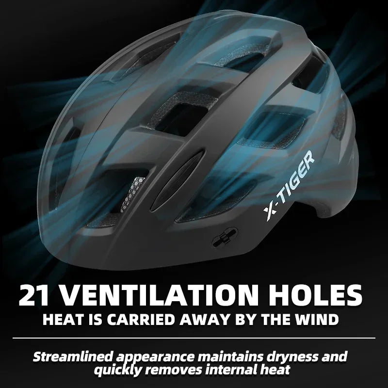 X-TIGER Bicycle Helmet Integrally-molded Mountain Bike Helmet Ultra-light Racing Cycling Helmet outdoor Bicycle Safety helmet Oasis Select