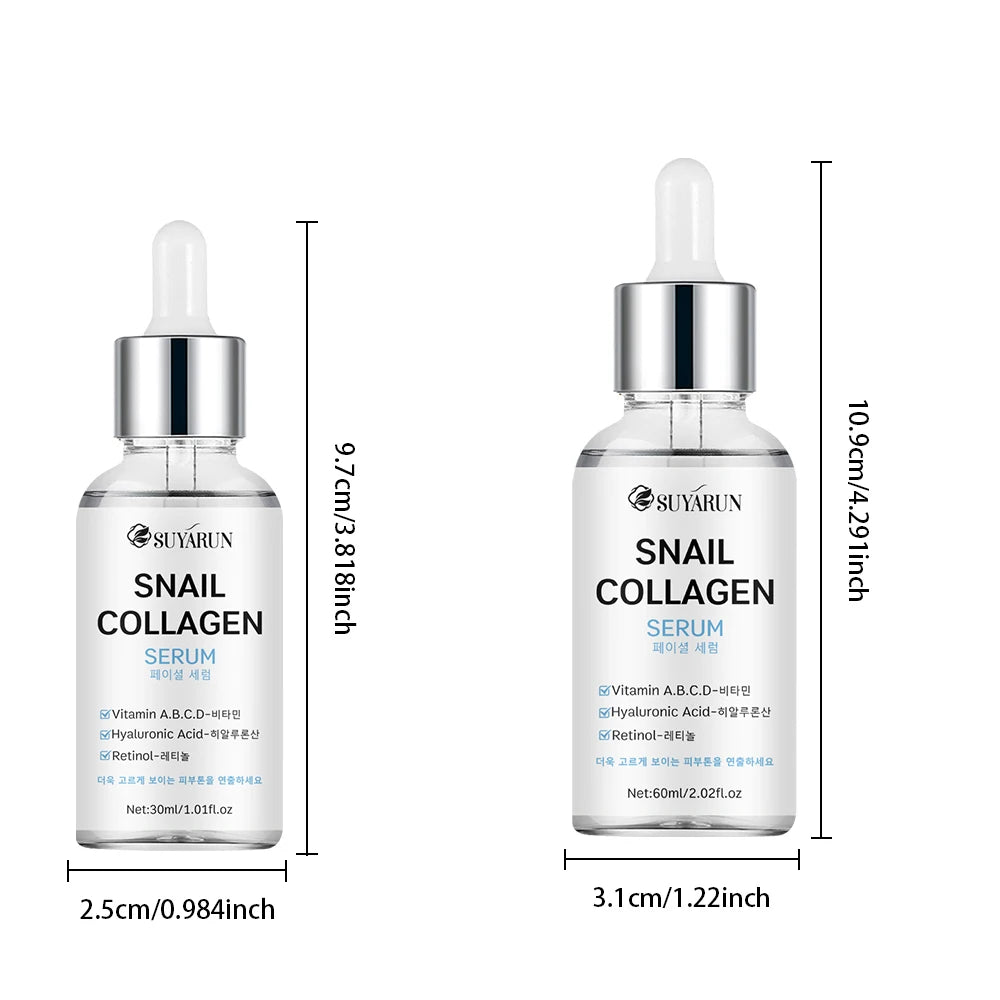 SUYARUN Snail Collagen Essence Serum - Anti-Aging, Brightening & Hydrating Facial Treatment for All Skin Types. Oasis Select