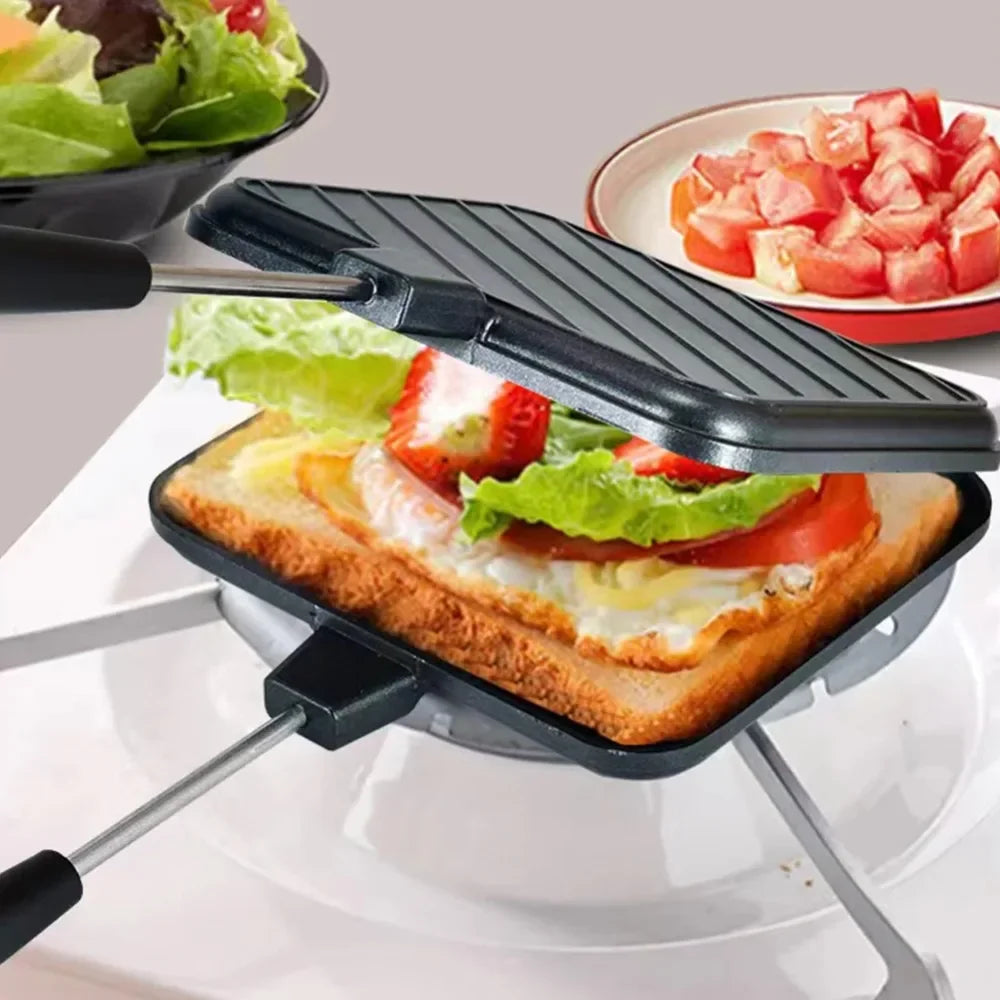 Double-Sided Non-Stick Sandwich Pan | Pancakes & Omelets Sandwich Baking Pan Oasis Select