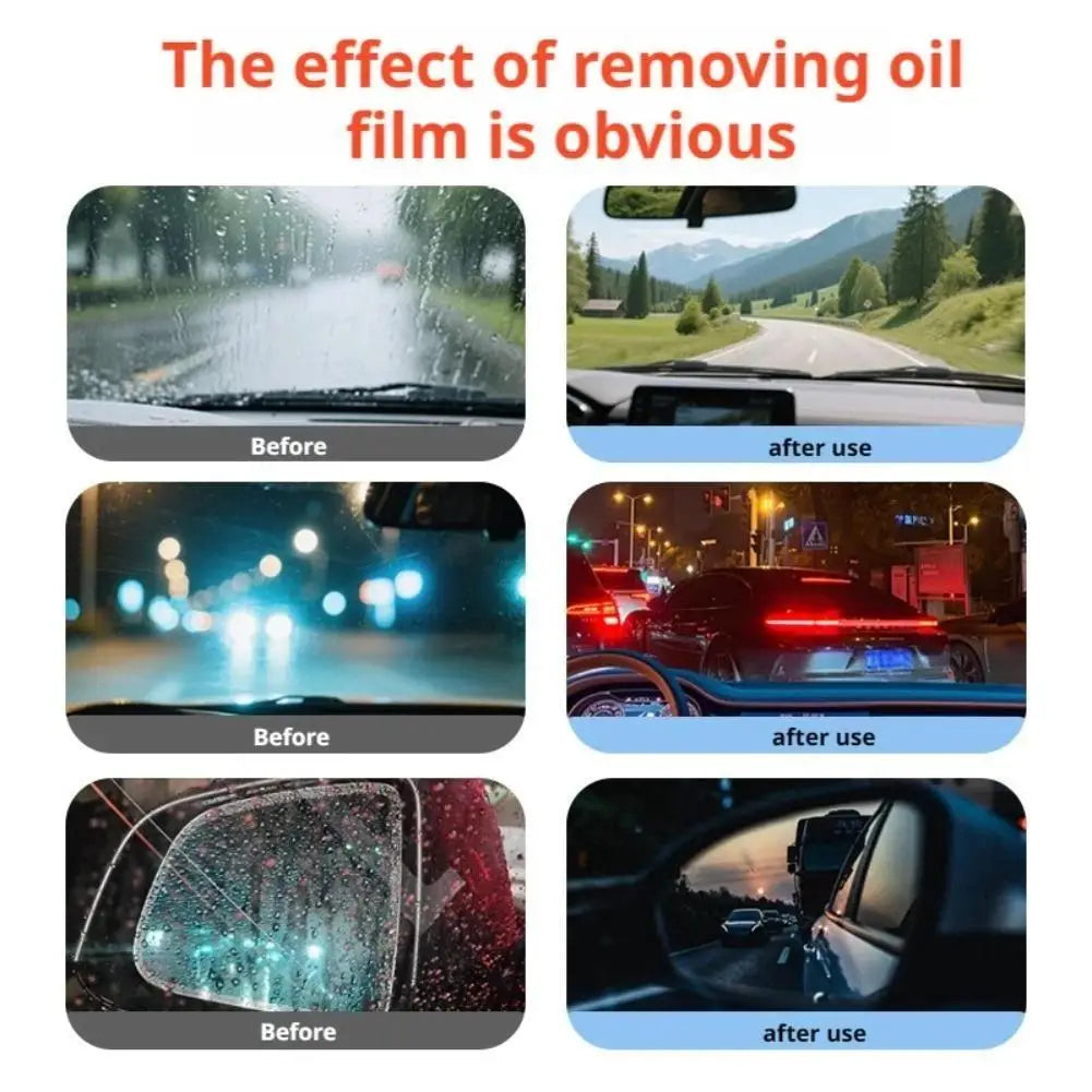 Glass Emulsion Oil Film Purification For Glass Surfaces Cleaning Brush Foam Windshield Watermark Remover Anti-Fog Coating Tool Oasis Select