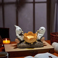 Halloween Home Decoration Ghost Candle Holder Without Candles Decorative Metal Stand Unique Ghost Design Perfect for Spooky Oasis Select A