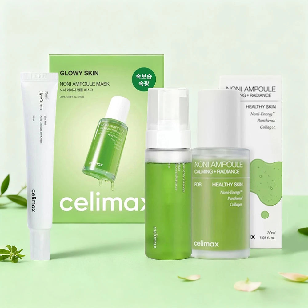 Celimax Noni Fruit Essence Noni Extract Energy Face Facial Skincare Set Korean Anti-Wrinkle Moisturizing Sooth Wrinkle Fine Line Oasis Select